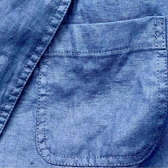 TRUTH, MEN’s 100% LINEN LIGHT & AIRY SUMMER NAVY JACKET, SIZE 42 (LARGE) - Picture 7 of 16